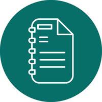 Note Page Vector Icon