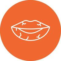 Dried Lips Vector Icon