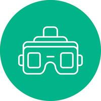 icono de vector de gafas vr