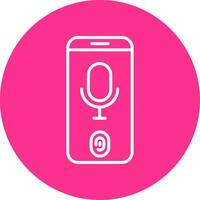 Voice Recognition Vector Icon