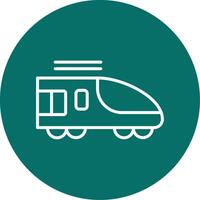 High Speed Train Vector Icon