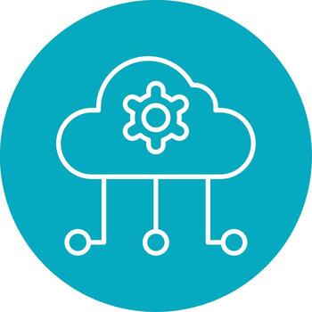 Cloud Computing Vector Icon