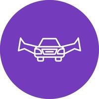 Flying Car Vector Icon