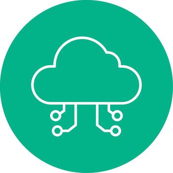Cloud Computing Vector Icon