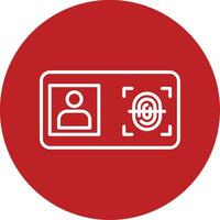 Biometric Identification Vector Icon