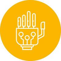 Robotic Hand Vector Icon