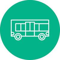 icono de vector de bus