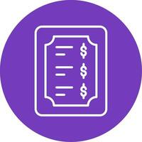 Price List Vector Icon
