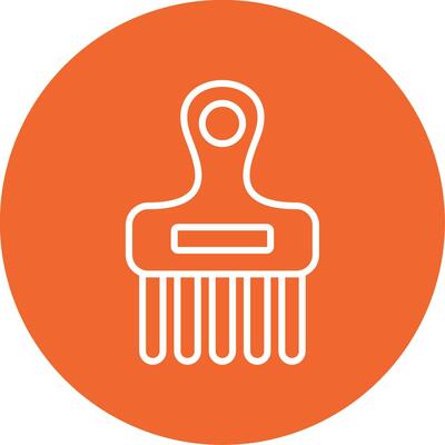 Afro Comb Vector Icon