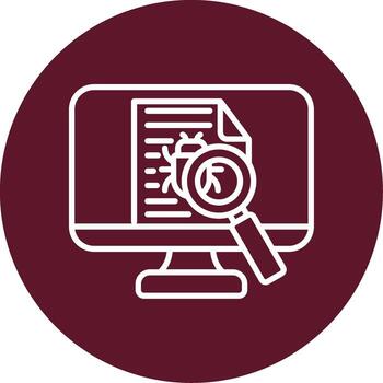 icono de vector de error