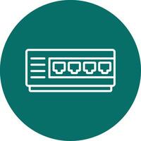 Network Hub Vector Icon