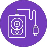 Hard Disk Vector Icon