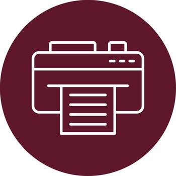 icono de vector de impresora