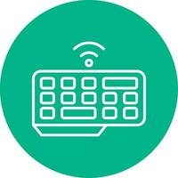 Wireless Keyboard Vector Icon