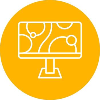 monitor de icono de vector
