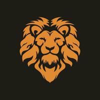 silueta león cabeza logo diseño ideas vector