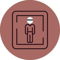 Male Toilet Sign Vector Icon