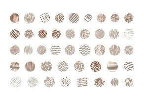 Organic vector abstract textures, waves, dots, lines, forms.