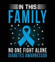 Diabetes Awareness T Shirt, Banner Design Vector