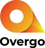 Modern O letter orange creative gradient logo design vector