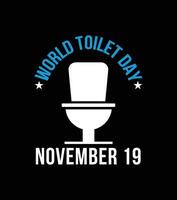 World Toilet Day November 19, world toilet day t shirt, banner design vector