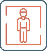 Male Toilet Sign Vector Icon