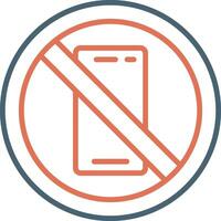 No Phone Vector Icon