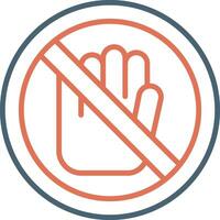 No Touch Vector Icon
