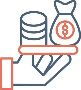 rentable vector icono