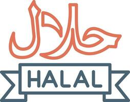 icono de vector halal