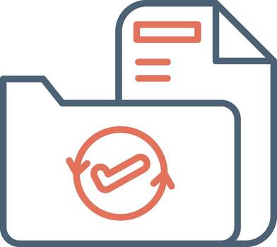 icono de vector de carpeta