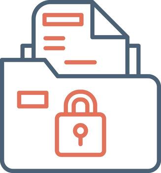 Secure Folder Vector Icon