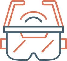 icono de vector de gafas ar