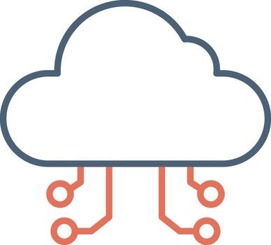 Cloud Computing Vector Icon