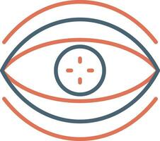 Bionic Contact Lens Vector Icon