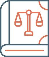 Law Book Vector Icon