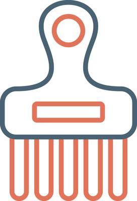 Afro Comb Vector Icon