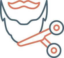 Beard Trimming Vector Icon