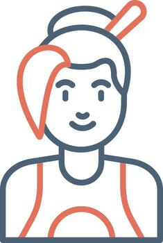 icono de vector de mujer