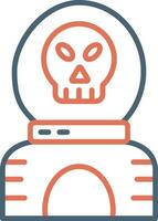 icono de vector de calavera