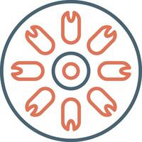 Centric Diatom Vector Icon