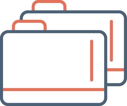 icono de vector de carpeta