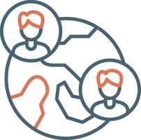 icono de vector de red