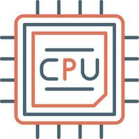 icono de vector de cpu