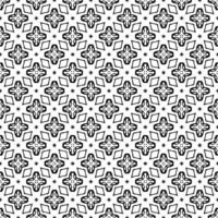 Black and white seamless pattern texture. Greyscale ornamental graphic design. Mosaic ornaments. Pattern template. vector