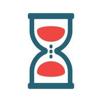 Hourglass Vector Glyph Two Color Icon For Personal And Commercial Use.