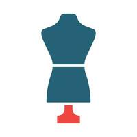Mannequin Vector Glyph Two Color Icon For Personal And Commercial Use.