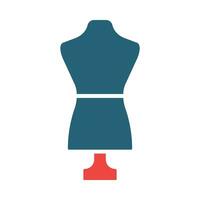 Mannequin Vector Glyph Two Color Icon For Personal And Commercial Use.