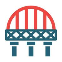 Bridge Vector Glyph Two Color Icon For Personal And Commercial Use.