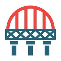 Bridge Vector Glyph Two Color Icon For Personal And Commercial Use.